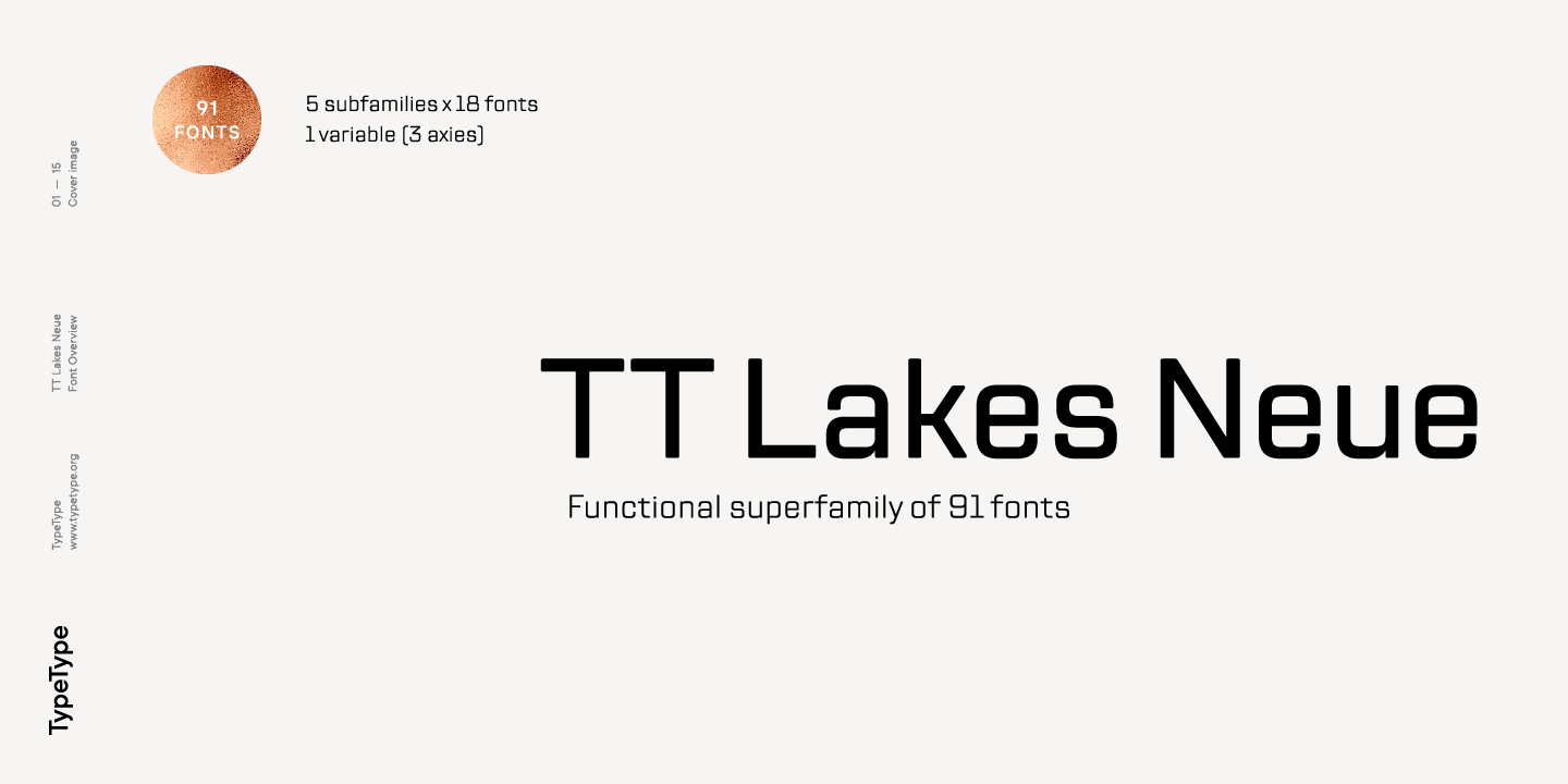 TT Lakes Neue Compressed Font